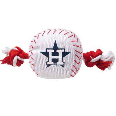 Houston Astros Baseball Toy - Nylon w/rope - 3 Pack